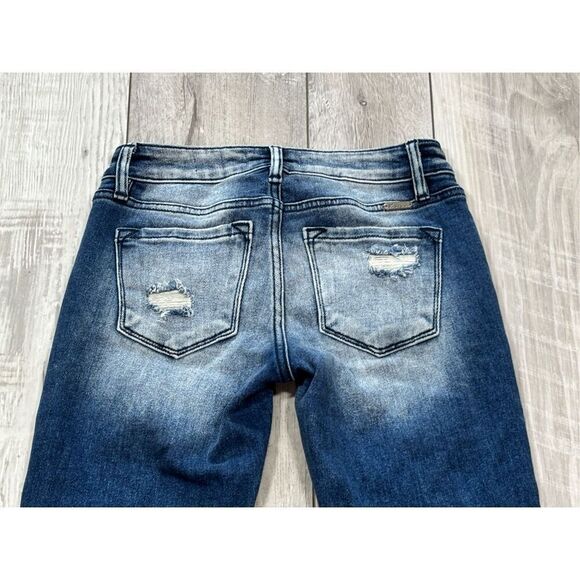 KanCan signature distressed low rise skinny jeans size 24 - Picture 6 of 12